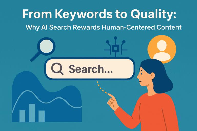 From Keywords to Quality: Why AI Search Rewards Human-Centered Content
