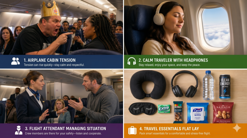 Image showing 7 Shocking Airplane Etiquette Rules to Avoid Getting Kicked Off in the after math of Burger King Plane Guy fiasco